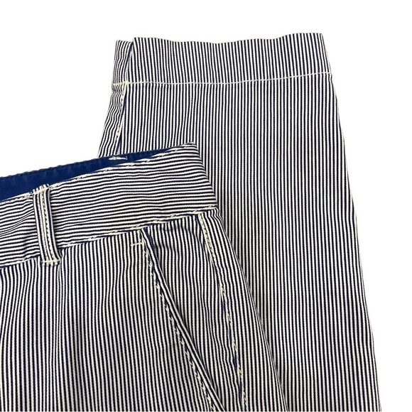 TALBOTS Women’s Weekend White & Blue Pinstripe Chino Pants, Size 2 - Picture 13 of 13